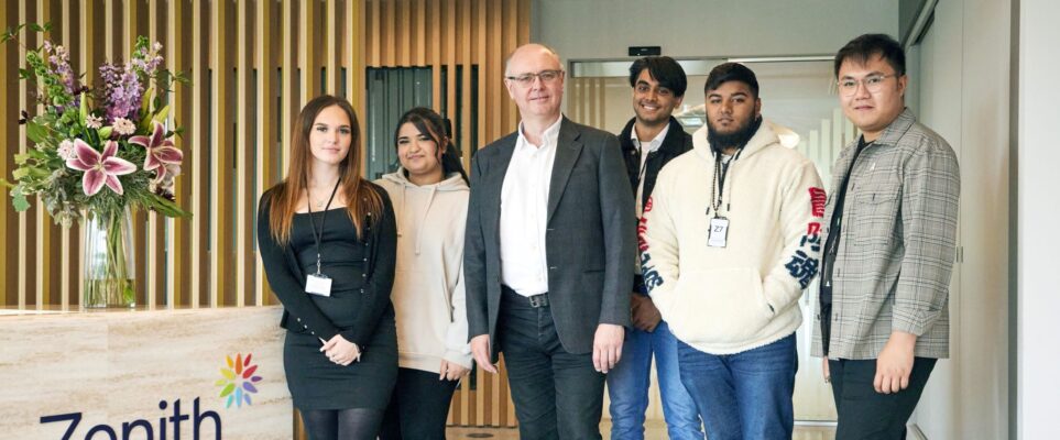 Apprentices with Martin Jenkins (Centre) and Nick Galicia (Right)
